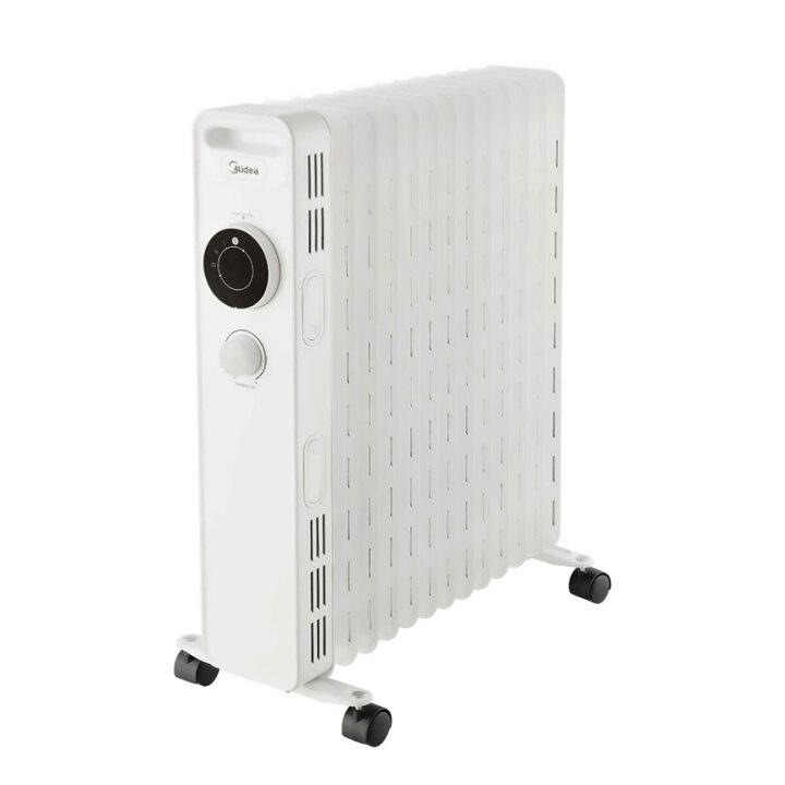 دفاية زيت كهربائية ميديا، 2500 واط، 13 ريشة، 3 مستويات - ابيض product image 1