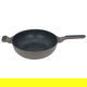 Al Saif Gallery Granite Frying Pan (Roboset), 32 cm, glass lid, deep - brown product image 2