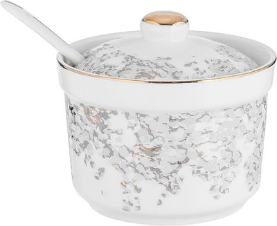 طقم تقديم شاي زجاج السيف غاليري، نقش، 29 قطع - أبيض product image 3