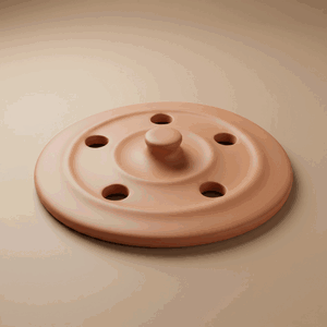 ثقالة محاشي فخار السيف غاليري، دائري - بني product image