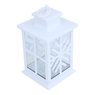فانوس بشمعة رواد العائلة، 13x13x20 سم - ابيض product image 4