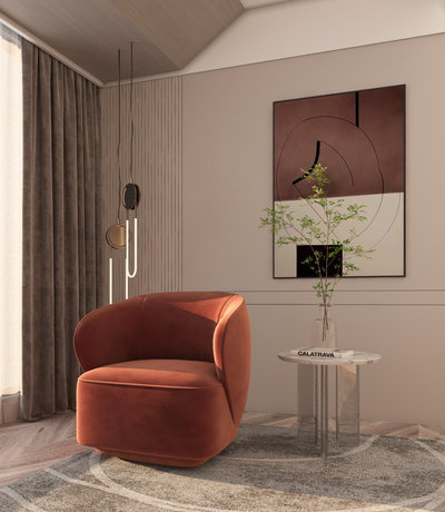 Modern Swedish wood chair, 80x82x78 cm, velvet fabric - dark cashmere product image 2