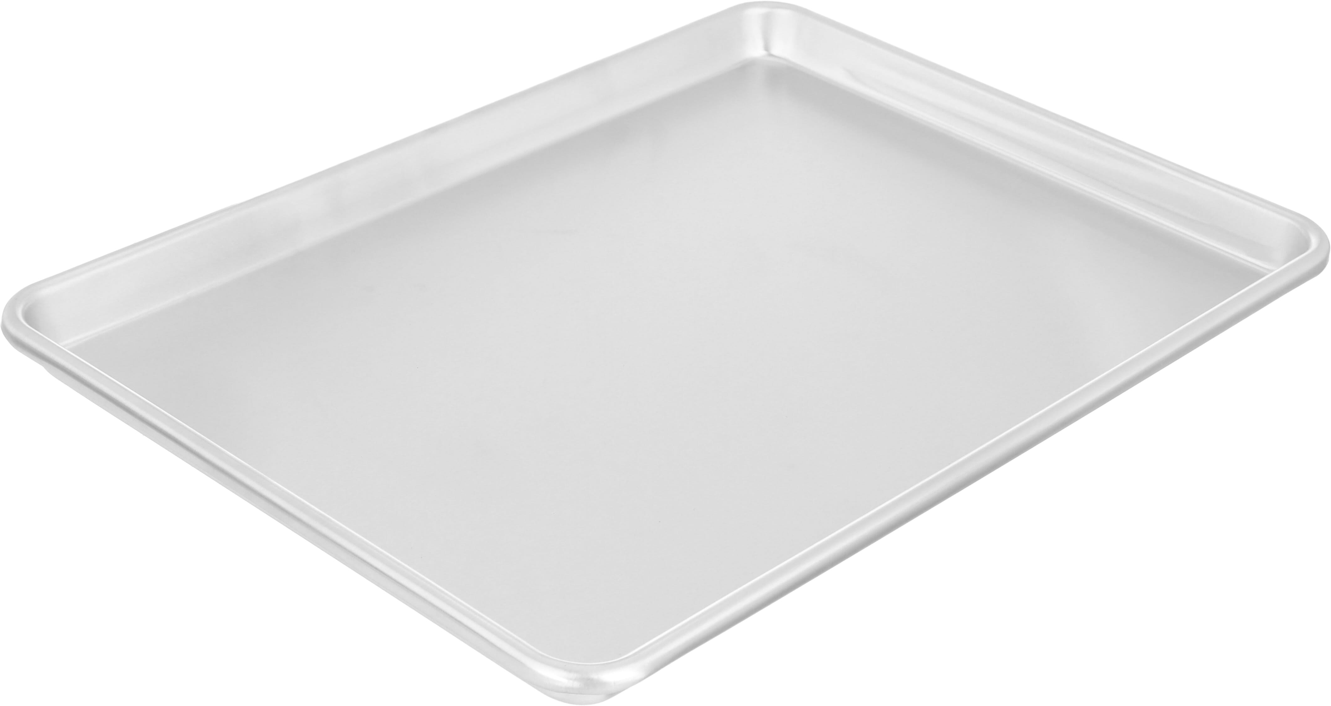 Bake Chef Aluminum Cake Pan, 13 x 18 x 1 inch, Rectangular - Silver product image 2