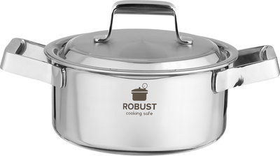 Robust Stainless Steel Cooking Pot, 20 cm - Silver product image 2