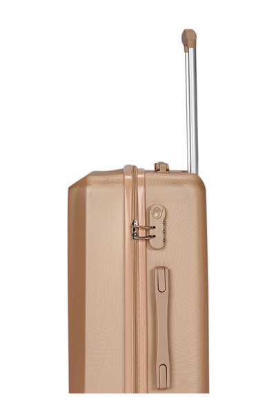طقم شنط سفر ABS ليمرا، 4 مقاسات، 4 عجلات، قفل ارقام، WM-72 - ذهبي product image 6