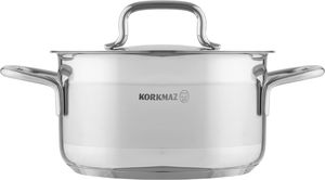 Korkmaz Alpha Stainless Steel Pot, 22 cm, 4 Liters - Silver product image