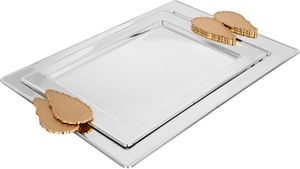 طقم طوفريات استيل السيف غاليري، قطعتين - فضي ذهبي product image