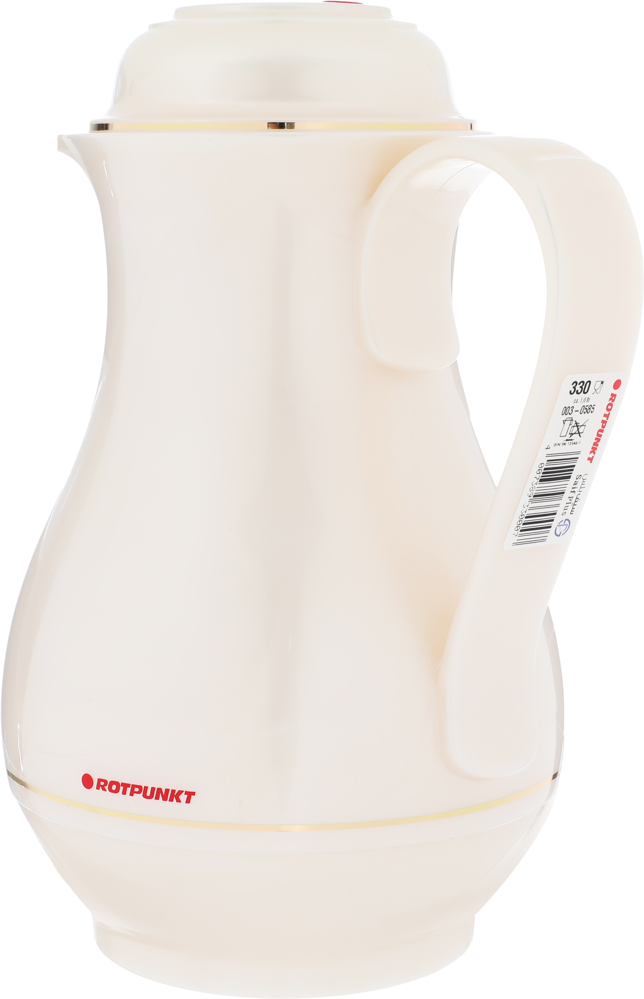 Rotpont thermos, 1 liter, glass inner container, plastic outer shell - pearl product image 2