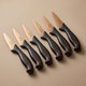 طقم سكاكين استيل السيف غاليري، 3 بوصة، 6 قطع - اسود product image 1