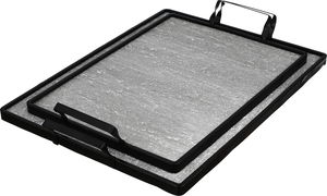 Al Saif Gallery Stainless Steel Plastic Serving Set, 2 Pieces, Black Frame - Black Gray product image