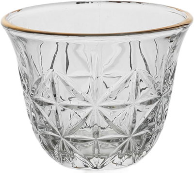 طقم تقديم فناجين قهوة وبيالات شاي زجاج السيف غاليري، 26 قطعة - شفاف product image 4