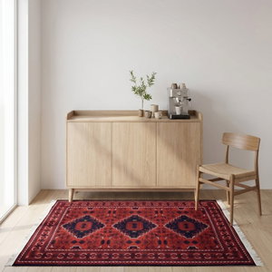 سجادة مجلس بوليستر سجادتي، 90×200 سم - احمر product image