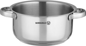 قدر طهي ستانلس ستيل كوركماز مينيكا، 0.75 لتر، غطاء زجاج -  فضي product image 2