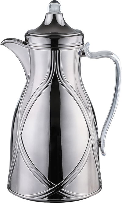 طقم ترامس طيف السيف غاليري، 0.7 / 1 لتر، 2 قطعة، خامة داخلية زجاج، يد شفاف، غطاء ضغاط - أسود مطفي product image 2