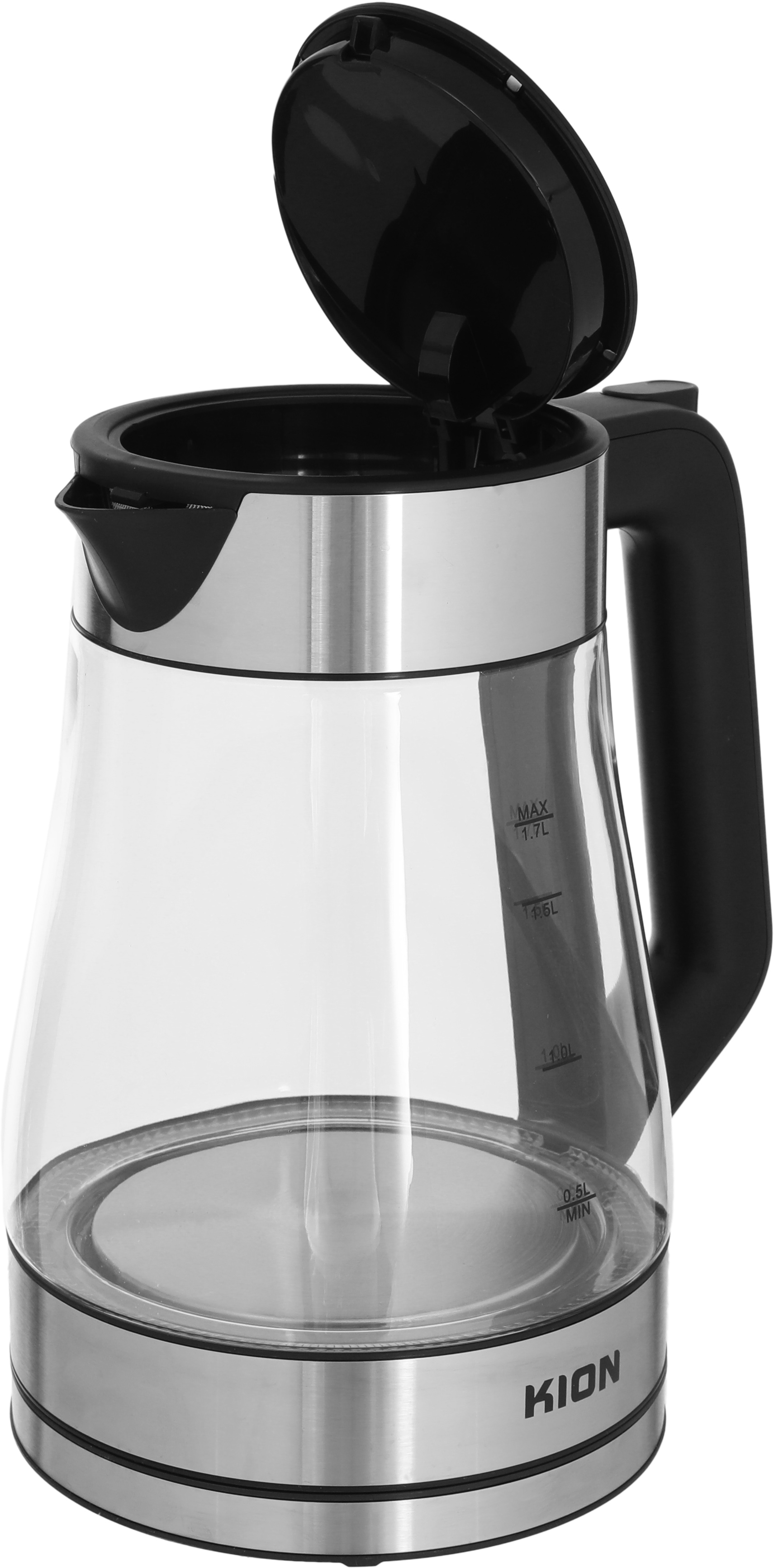 Kion Digital Bwk17Gs22B0 Glass Kettle, 2200W, 1.7L - Clear Black product image 2