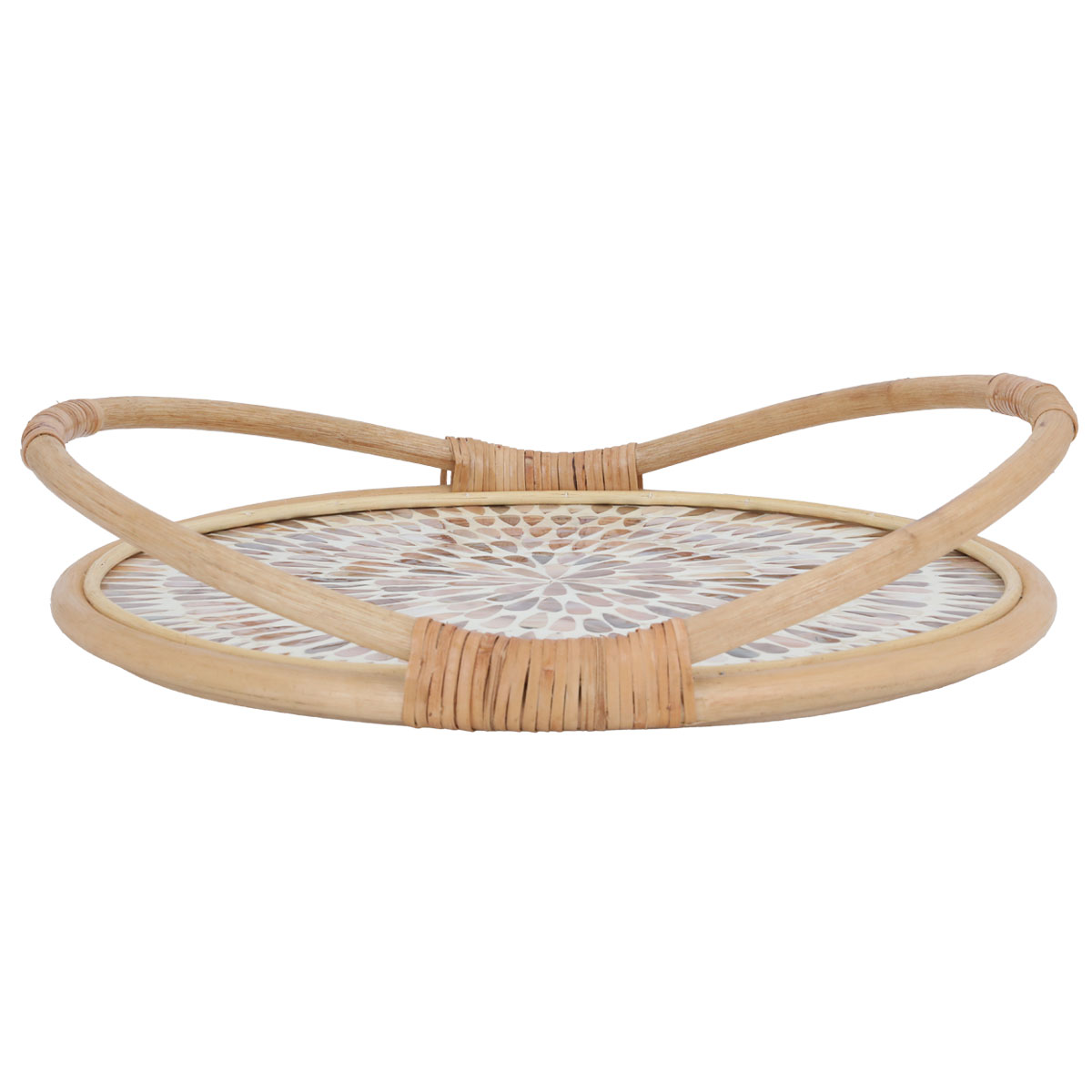 Al Saif Gallery Wicker Tofir, 35 X 35 X 8.5 Cm - Beige product image