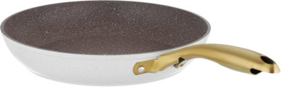 Rocky Granite Cookware Set with Glass Lid and Gold Handle, 7 Pieces - Beige product image 5
