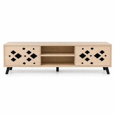 طاولة تلفزيون ريفان، 40×160×45 سم، خشب MDF، أدراج - بيج product image 2
