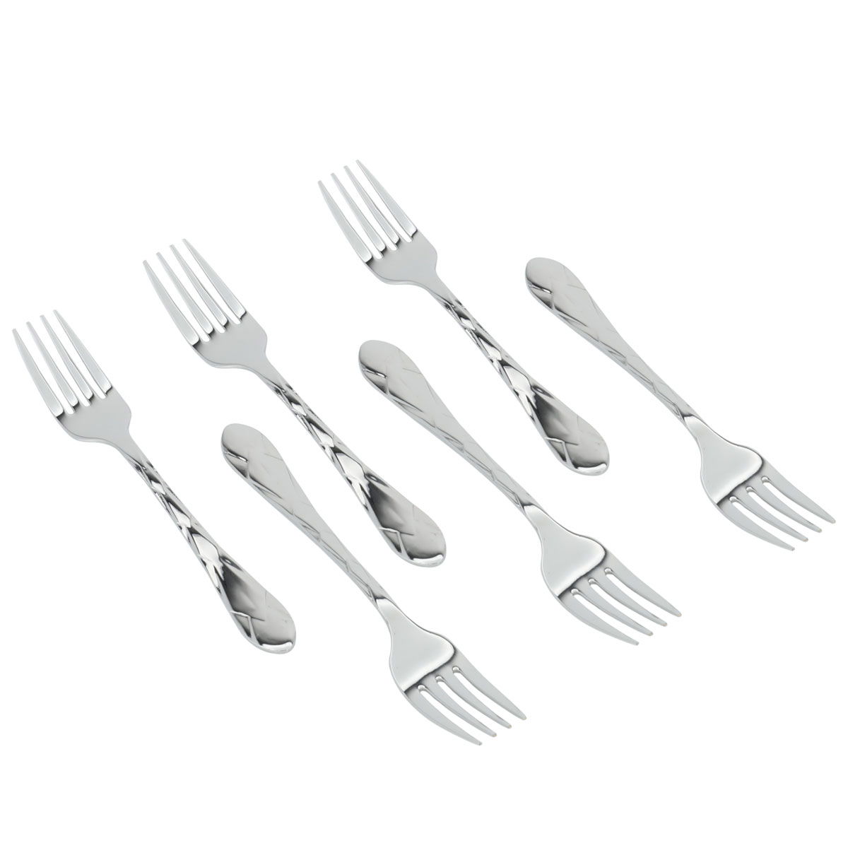 طقم شوك حلا استيل السيف غاليري، 6 قطع - فضي product image