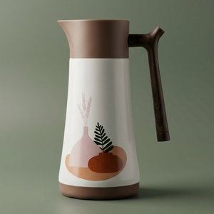 Al Saif Gallery thermos, 0.6 liters, steel inner container, steel outer shell - light brown product image