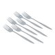 Al Saif Gallery steel sweet forks, engraved, 6 pieces - silver product image 2