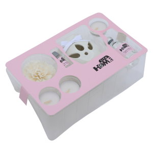 RD Aleayila Perfume Candle Diffuser Set, 13 x 13 x 19 cm - White product image
