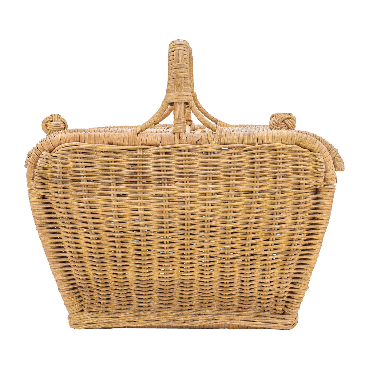Al Saif Gallery Serving Basket With Wicker Lid, 38 X 30 X 37 Cm - Beige product image