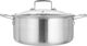 Robust Stainless Steel Saucepan with Glass Lid, 20 cm, 2.5 L - Silver product image 1