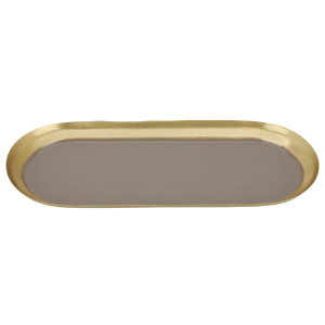 صحن تقديم حلا استيل السيف غاليري، 30.5x13x2 سم - ذهبي product image