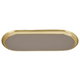 Al Saif Gallery Dessert Serving Plate, 30.5X13X2 Cm - Gold product image 1