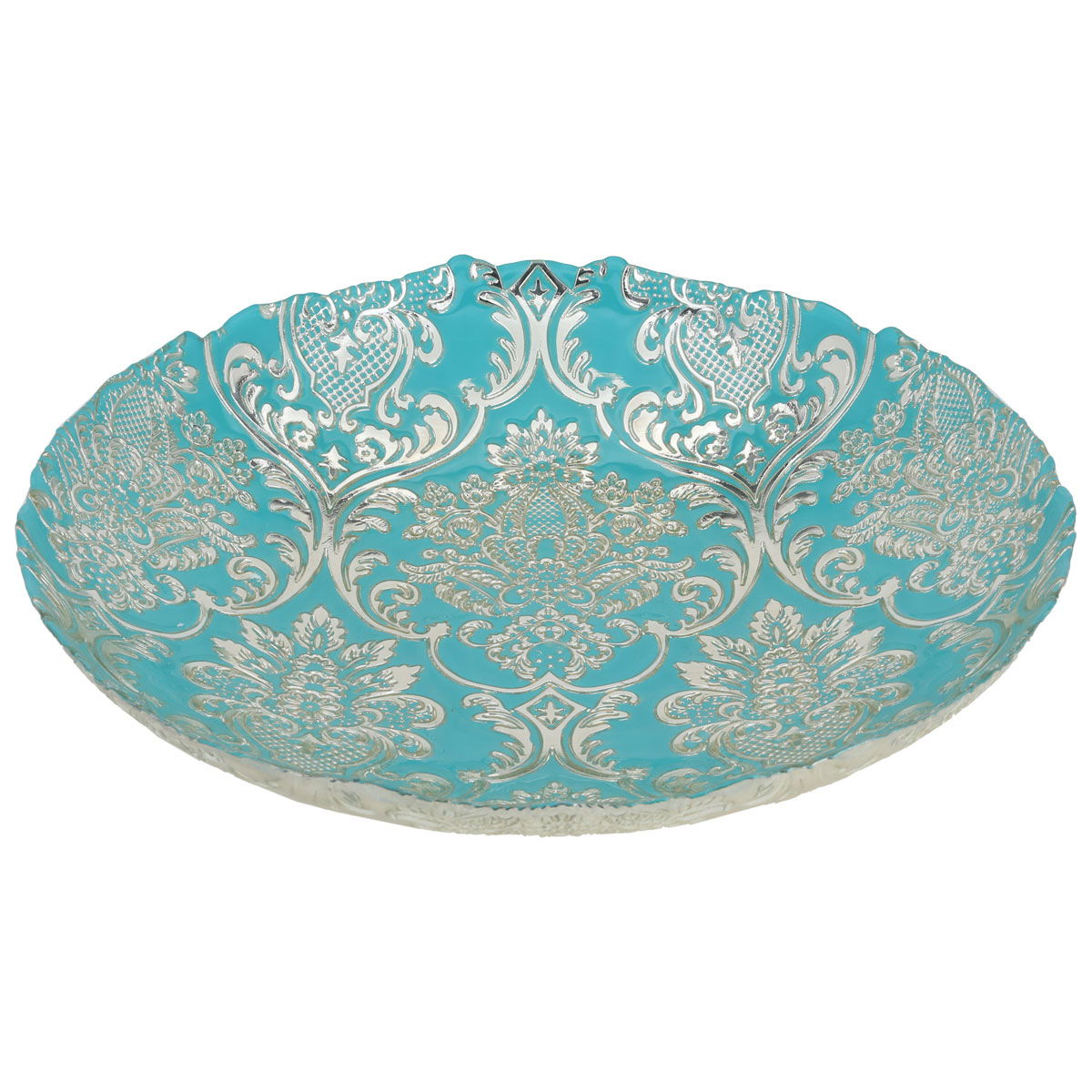 Al Saif Gallery Glass Serving Plate, 40X40X10 Cm - Turquoise product image 2