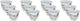 Al Saif Gallery porcelain Arabic coffee cups set, rose pattern, 12 pieces - white product image 1