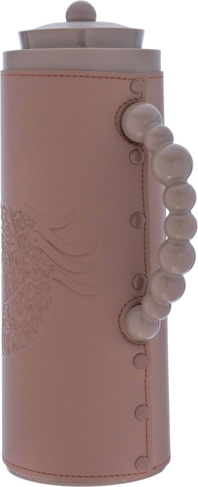 Al Saif Gallery Royal 7T thermos, 1 liter, leather covered, horse engraving, glass inner case, plastic outer case - Cappuccino product image 3