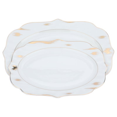 طقم سفرة بورسلان السيف غاليري، 166 قطعة - أبيض product image 6
