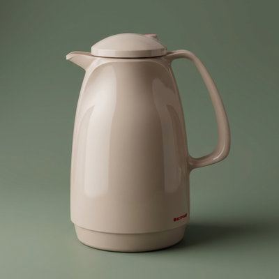 Rotpont 220 Thermos, 1 Liter, Glass Inner Container, Plastic Outer Body - Light Brown product image 1