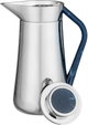 Al-Saif Gallery Al-Huda Stainless Steel Thermos, 0.7 Liter, Blue Handle, Self-Service, Push-Button - Shiny Silver product image 5