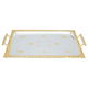 Al Saif Gallery Steel Tables, 55x32.5x4 / 47.5x28.2x4 / 41x23.2x4 cm, Rectangular, with Handle, 3 Pieces - Silver product image 1