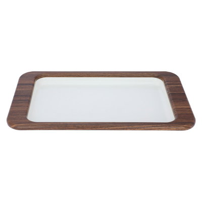 Tofariyah SteelAl Saif Gallery, 45 x 30.2 x 4.2 cm, rectangle, wooden edge, large - white product image 2