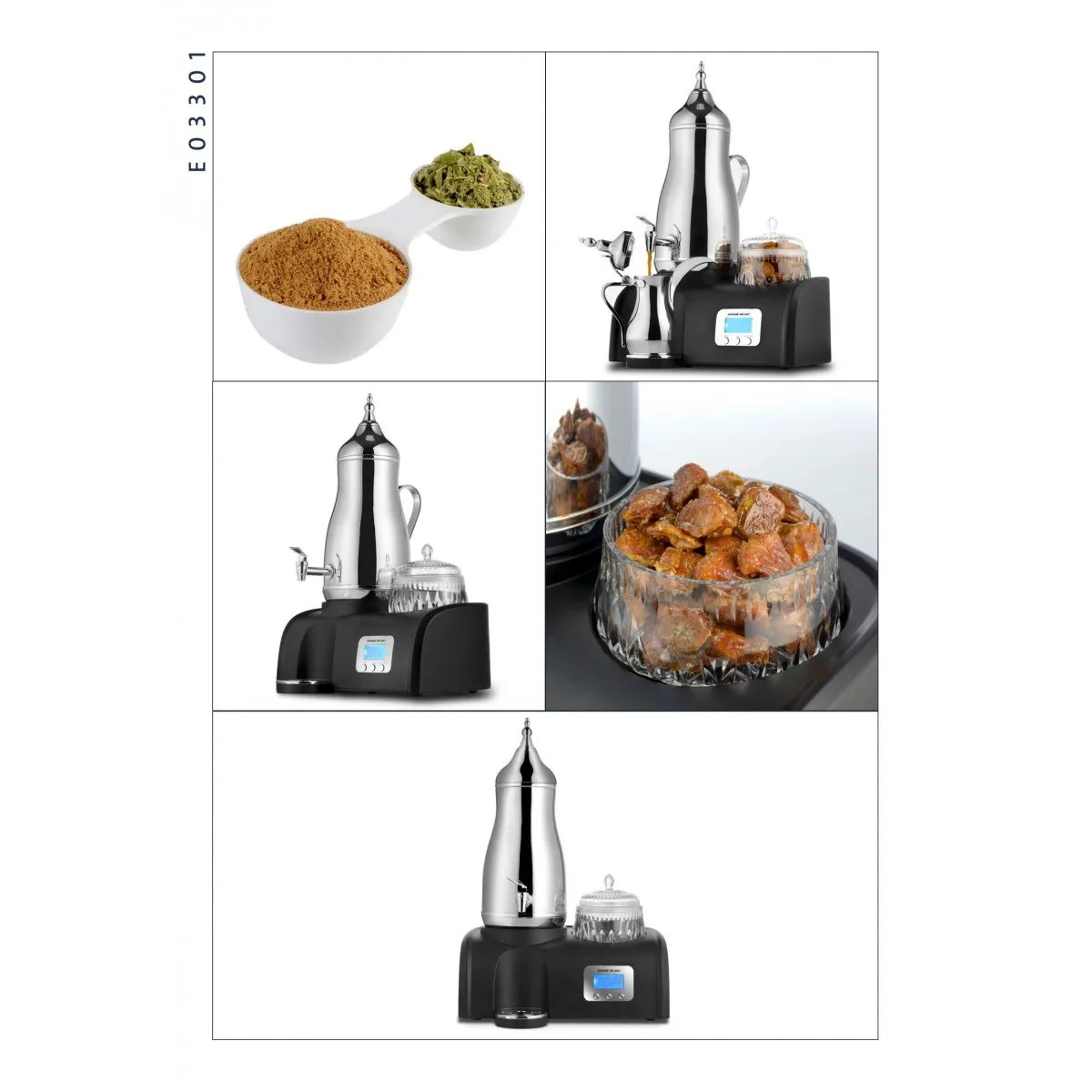 طقم الدلة الكهربائية السيف غاليري، 4 لتر، 1800 واط، شاشة ديجيتال - متعدد الألوان product image 2