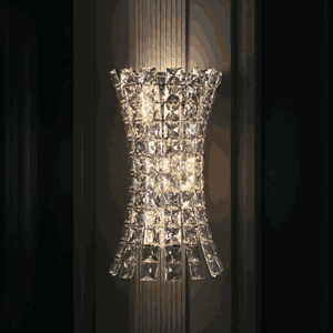 Norco Aluminum Glass Wall Light, 3 Bulbs, E14 Base, 38x22 cm - Silver product image