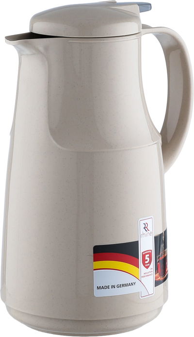 Al-Rhine thermos, 1 liter, press - beige product image 3