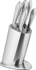 طقم سكاكين مع ستاند استيل السيف غاليري، 6 قطع - فضي product image 7
