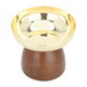 Steel date with Saif Gallery wood base - golden brown product image 3