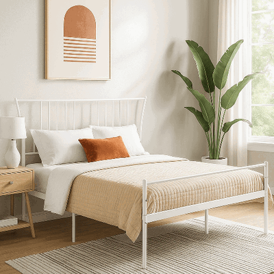 سرير حديد، 35×180×200 سم - أبيض product image 1