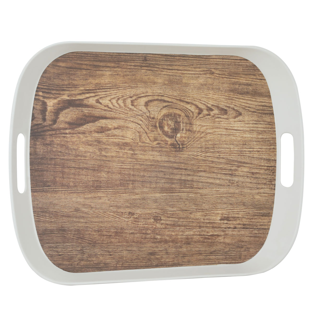 طوفرية ميلامين السيف غاليري، 50x37x3.8 سم - ابيض خشبي product image