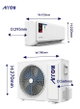 Arrow RO-12SCN-C Split Air Conditioner, 12600 BTU, Cooling Only, Inverter - White product image 3