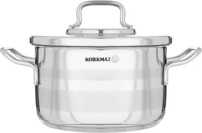 Korkmaz Astra 2 Stainless Steel Cookware Set, 11 Pieces - Silver product image 3