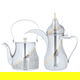 طقم دلة قهوة وابريق شاي استيل السيف غاليري، 0.9/1.06 لتر - فضي product image 1