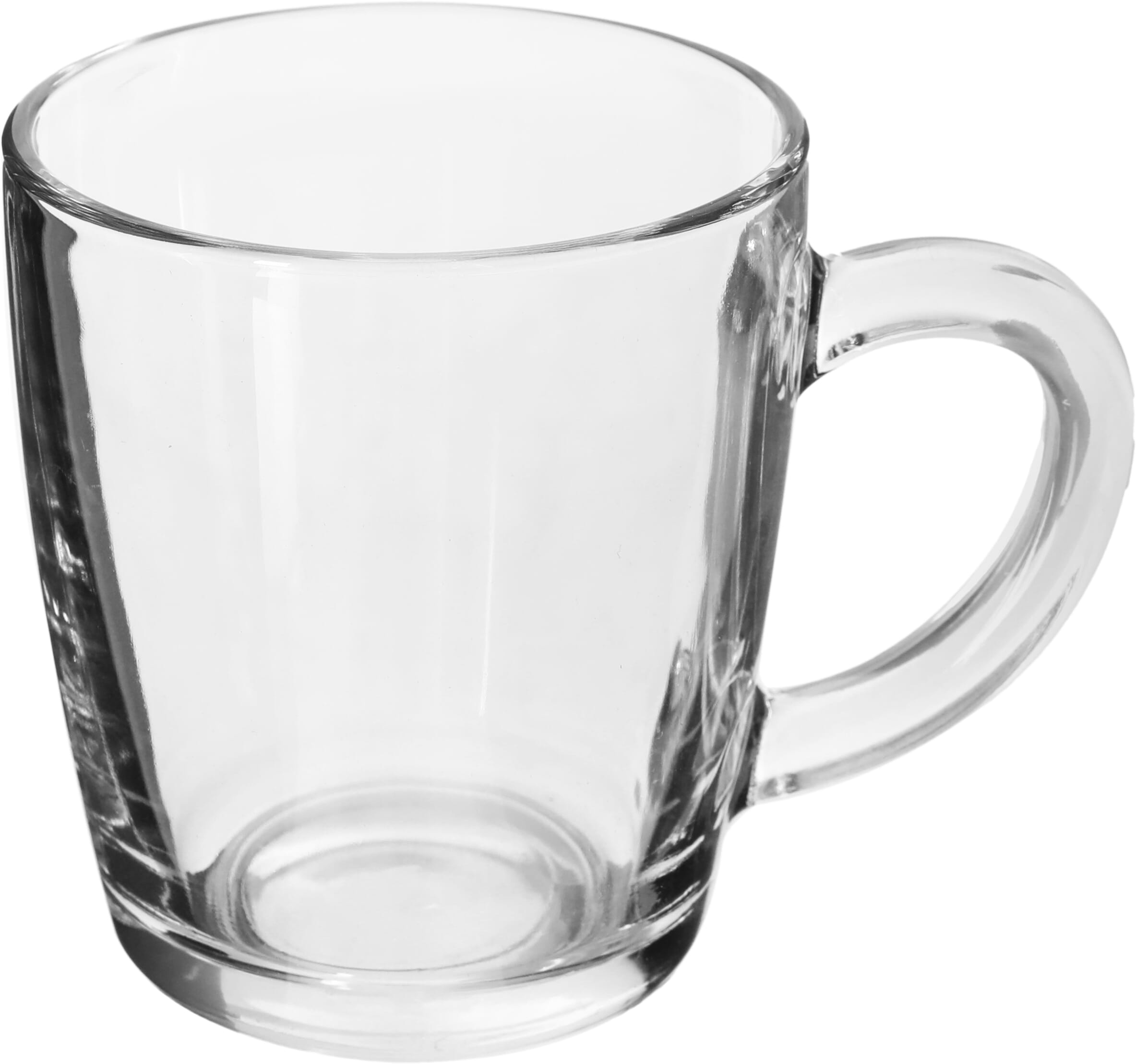 طقم كاسات بيد زجاج باشاباشي، 0.34 لتر، 2 قطع - شفاف product image 2