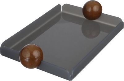 طقم تمريات اكريلك السيف غاليري، قطعتين، يد كورة، مستطيل - رمادي غامق خشبي product image 2